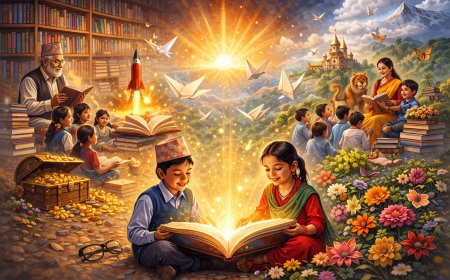 फूल झैँ मुस्कुराउँछन् पानाहरू यहाँ,  | बाल गजल | नन्दलाल आचार्य​ | Lekhak