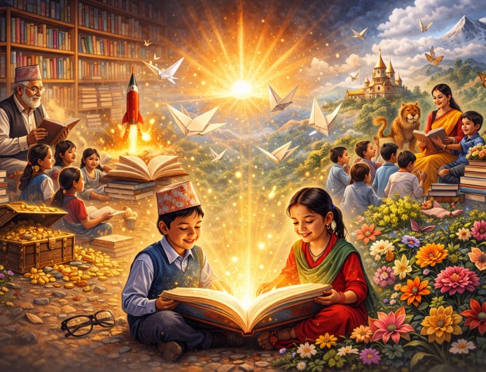 फूल झैँ मुस्कुराउँछन् पानाहरू यहाँ,  | बाल गजल | नन्दलाल आचार्य​ | Lekhak