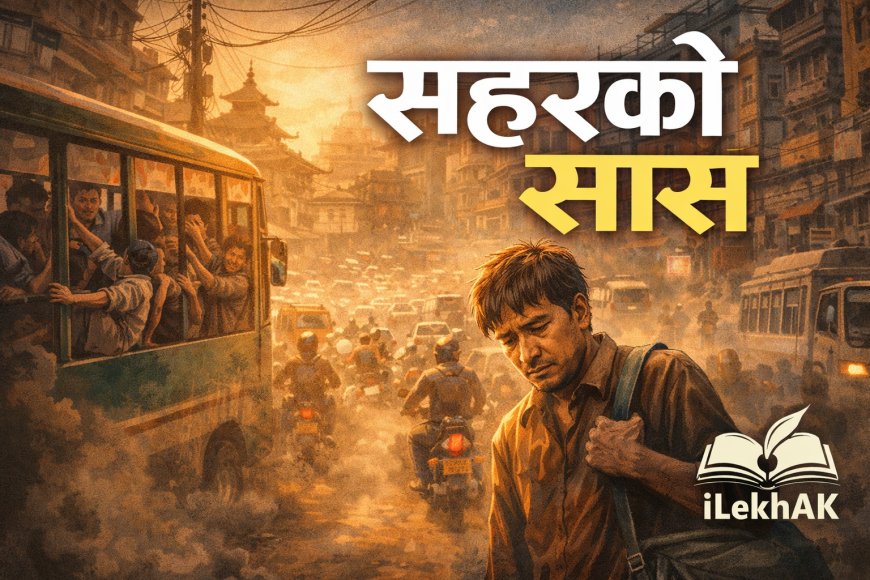 सहरको सास | अराजकतामा बाँचिरहेका सहरिया जीवनको नेपाली लघुकथा